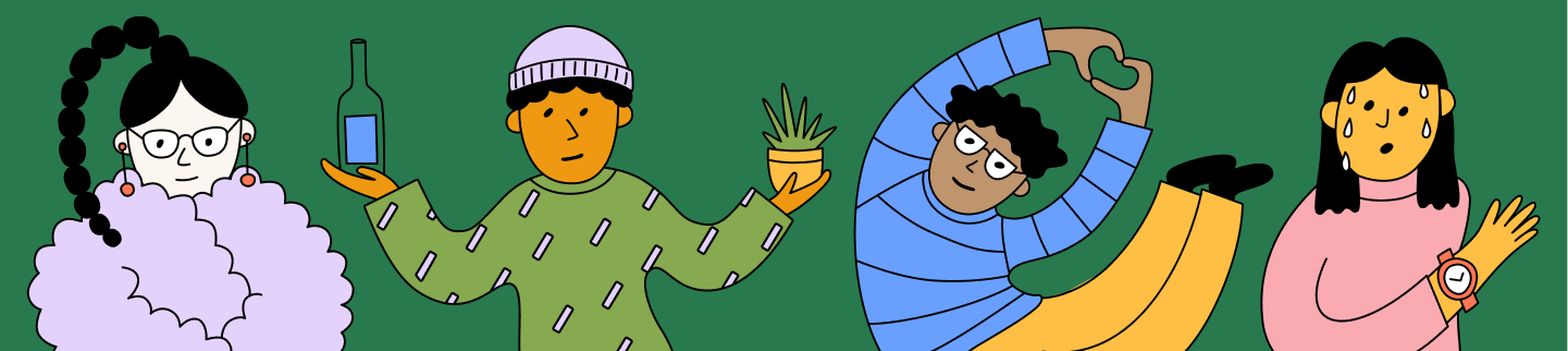 Automations product card with images of people along with their name and birthday 